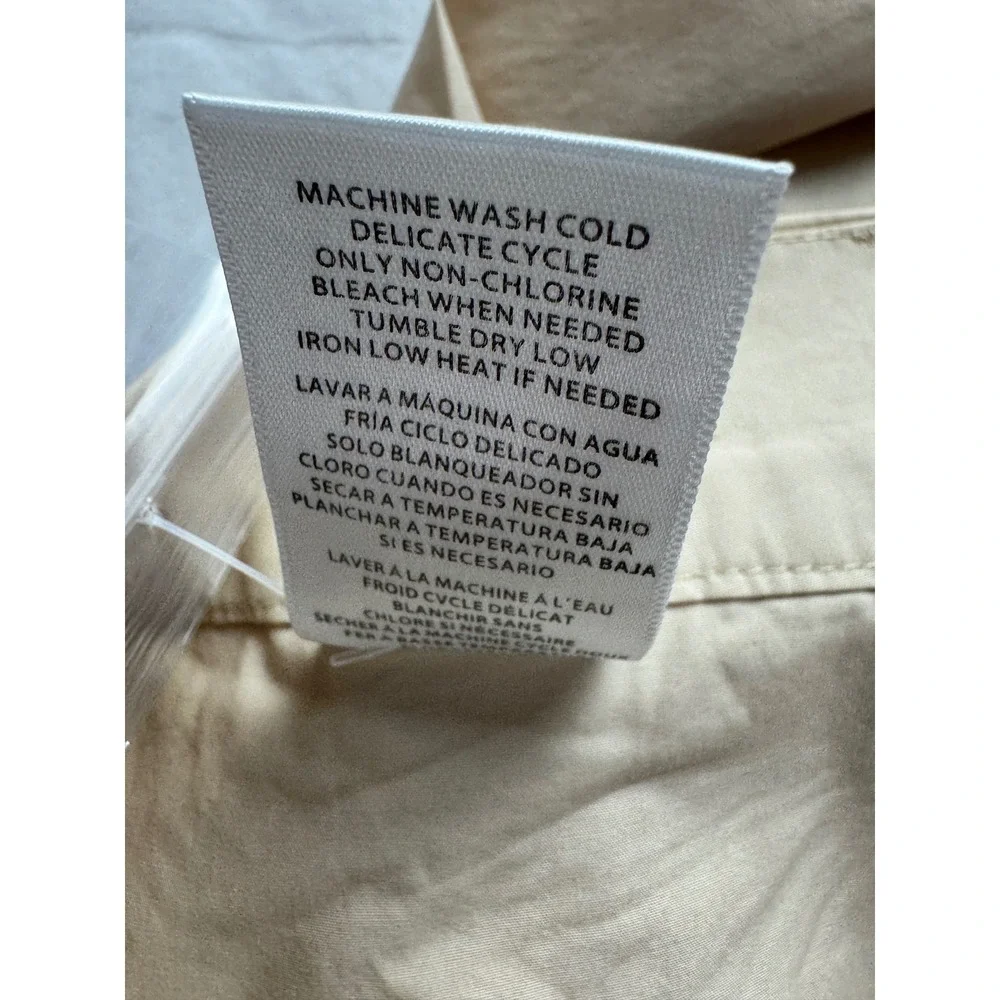 Kut from the Kloth Elisa High Rise Super Wide Leg Pants Sand Beige Size 6 - Picture 6 of 16